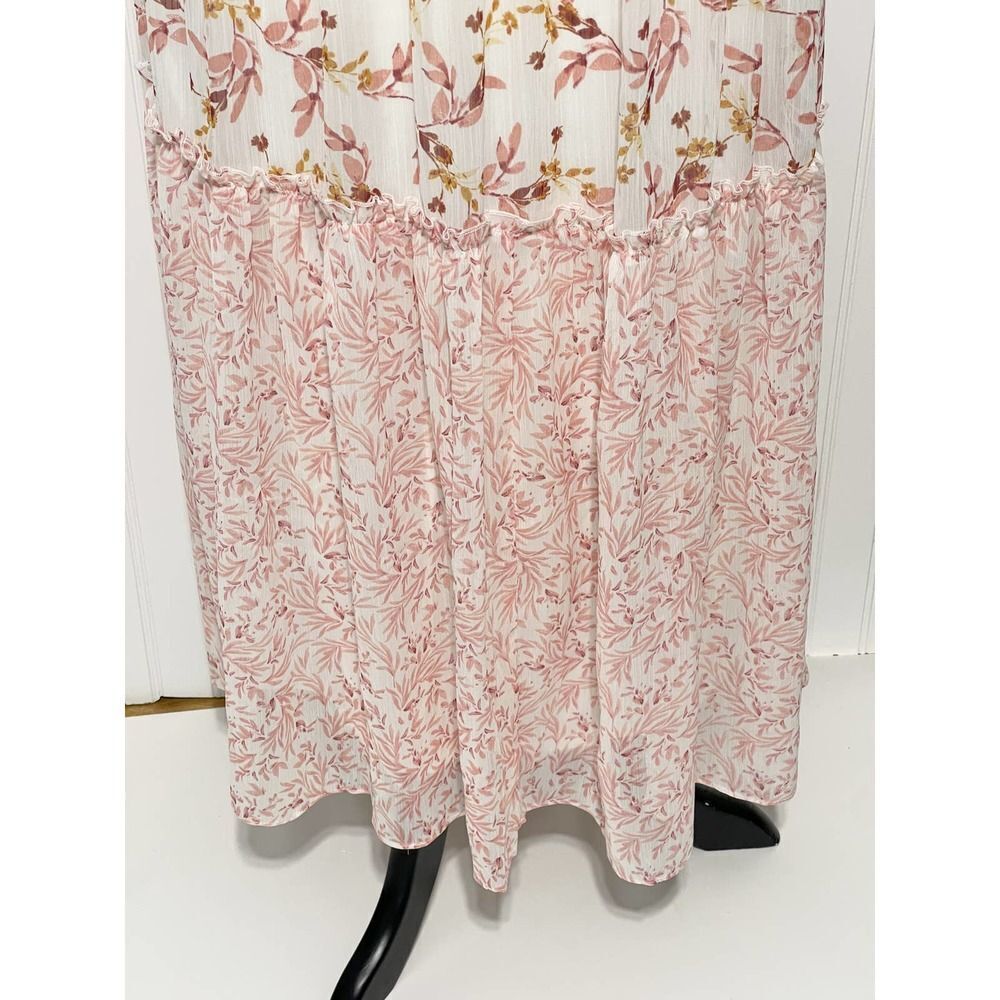 Anthropologie‎ Drew Naomi Tiered Maxi Dress Floral Boho Chiffon Size Small - Picture 4 of 16